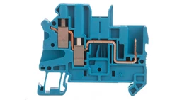 Złączka szynowa 3-przewodowa 2,5mm2 śrubowa/wtykowa niebieska UT 2,5-TWIN/1P BU 3060500 /50szt./