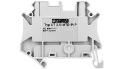 Złączka szynowa 2-przewodowa 2,5mm2 szara UT 2,5-MTD P/P 3064098 /50szt./