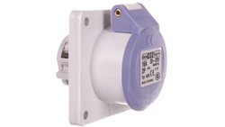 Gniazdo tablicowe niskonapięciowe proste 16A 2p 24V bez wpustu pomocniczego IP44 4322