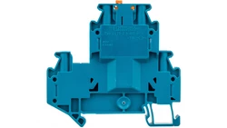 Złączka przelotowa 4-przewodowa z odłącznikiem nożowym 2,5mm2 niebieska UTTB 2,5-MT-P/P BU 3044641 /50szt./