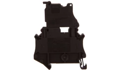 Złączka szynowa z bezpiecznikiem 5x20 6,3A 2-przewodowa 4mm2 czarna UT 4-HESILED 60 3046126 /50szt./