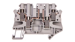 Złączka szynowa rozłączalna 4-przewodowa 4mm2 szara UT 4-QUATTRO-TG P/P 3064030 /50szt./