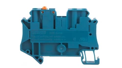 Złączka przelotowa 3-przewodowa z odłącznikiem nożowym 4mm2 niebieska UT 4-TWIN-MT BU 3073018 /50szt./