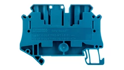 Złączka szynowa rozłączalna 4-przewodowa 4mm2 niebieska UT 4-QUATTRO-TG P/P BU 3073089 /50szt./