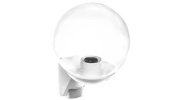 Oprawa elewacyjna z czujnikiem ruchu i zmierzchu Steinel L 585 S PIR max. 60W E27 IP44 IK03 230V biała / szkło ST005917