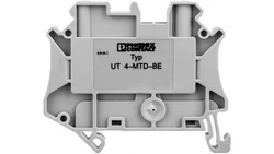 Złączka szynowa elementów kontrolnych 2-przewodowa 4mm2 szara UT 4-MTD-BE 3046237 /50szt./