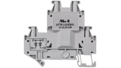Złączka szynowa elementów kontrolnych 2-piętrowa 4-przewodowa 2,5mm2 szara UTTB 2,5-2DIO/O- 3046689 /50szt./
