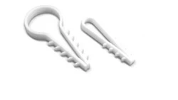 Uchwyt wbijany okrągły, dla przewodów do fi 8 mm, biały (odpowiednik - USMO-8), UWO-8 89127306 /100szt./