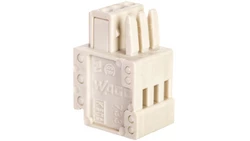 Gniazdo MCS-MICRO 3-biegunowe jasnoszare raster 2,5mm 733-103 /200szt./