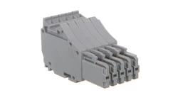 Gniazdo 1-przewodowe X-COMS 5-biegunowe szare 2020-105 /50szt./