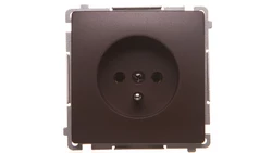 Simon Basic Gniazdo pojedyncze z/u 16A, 250V czekoladowy BMGZ1.01/47
