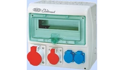 Rozdzielnica budowlana 12 modułów, 1x16A 5P 400V, 1x32A 5P 400V, 2x16A 2P+Z RSS-03 IP-44 942030