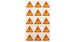 Znaki samoprzylepne typu BŁYSKAWICE ZS 25 LIGHTNING E04ZP-02030200500 /150szt/