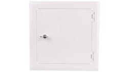 Drzwiczki rewizyjne metalowe 140x140mm białe DMW81