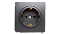 Simon Basic Gniazdo pojedyncze z/u Schuko 16A, 250V grafit matowy BMGSz1.01/28