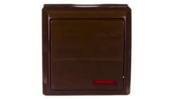 BIS Łącznik schodowy z podświetleniem brązowy ŁN-3BS/24