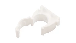 Uchwyt zamykany bezhalogenowy do rur gładkich UZHF 20 biały 68331 /100szt./
