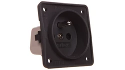 Berker Integro Gniazdo pojedyncze z/u z podwyższona ochroną styków 16A IP20 antracytowe 961952505