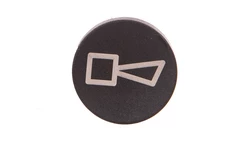 Wkładka przycisku wystająca czarna /Symbol BUCZEK/ 22mm M22-XDH-S-X17 218228