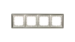 KOS66 Ramka poczwórna aluminium 664084