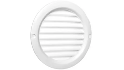 Kratka okrągła z siatką 100mm biała WPFMV100BVWH