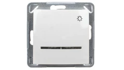 IMPRESJA Przycisk /światło/ z podświetleniem ecru ŁP-5YS/m/27