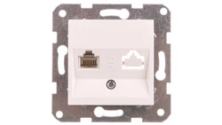 Karre Gniazdo Telefoniczne 1xrj11, Kolor Biały / 90967013