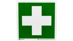 Samoprzylepna tabliczka ostrzegawcza /Pierwsza pomoc 150x150/ IE/003/F/FS