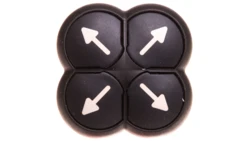 Napęd przycisku 4-ro pozycyjny czarny /strzałki/ z samopowrotem M22S-DI4-S-X7 286339