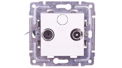 DANTE Gniazdo antenowe RTV końcowe białe 450473