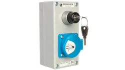 Kaseta sterownicza z przyciskiem SP22-SAA i z gniazdkiem VZ16 230V SP22K3VZ1601-1