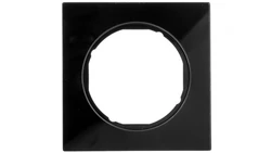 Berker R.3 Ramka pojedyncza szkło czarna 10112216