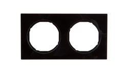 Berker R.3 Ramka podwójna szkło, czarna 10122216