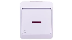 Hermes Przycisk światło biały IP44 ŁNT-1S+n 0346-02