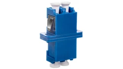 Adapter światłowodowy LC/LC, duplex, jednomodowy OS2, ceramiczna ferrula, niebieski DN-96007-1