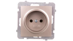 AS Gniazdo pojedyncze b/u satyna light GP-1G/m/45