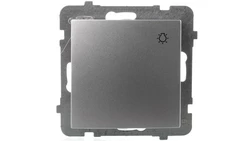 AS Przycisk /światło/ srebro ŁP-5G/m/18