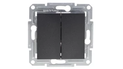 ASFORA Łącznik świecznikowy (z. śrub) bez ramki antracyt EPH0300371