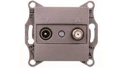 ASFORA Gniazdo TV-SAT końcowe (1dB) bez ramki stal EPH3400162