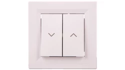 Łącznik Asfora żaluzjowy biały z ramką EPH1300521