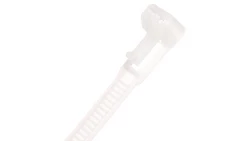 Opaska kablowa otwierana wielokrotnie 350x7,5mm biała BMWB5254E /100szt./
