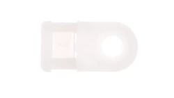 Uchwyt oczkowy biały F=5mm do opasek kablowych max. 4,8mm BMB5460E /100szt./