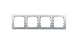 Berker B.Kwadrat Ramka poczwórna aluminium 5310148994