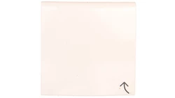 B.Kwadrat Płytka czołowa do gniazda z uziemieniem z pokrywą kremowy połysk 3965898992