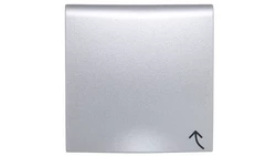 B.Kwadrat/B.7 Płytka czołowa gniazda z/u z pokrywą aluminium 3965898994