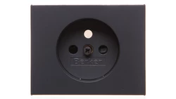 K.1 Płytka czołowa gniazda z/u z przesłonami antracyt mat lakierowany 3965757006