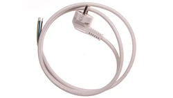 Przewód przyłączeniowy W-3 3x1,5 mm2 biały z wtyczką kątową 1,5m 51.931