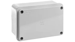 Puszka natynkowa gładka z pokrywą seria 410 IP56 120x80x50 szara EC410C4R
