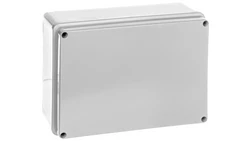 Puszka natynkowa samogasnąca gładka z pokrywą 960 stopni C seria 410A IP56 190x140x70 szara EC410C6A