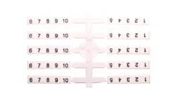 Oznacznik elastyczny do złączek szynowych EO3 /1-10/ (20szt. x 1-10cyfr) 003901752